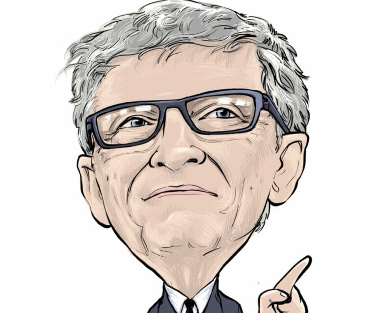 Why did Bill Gates warn of a global economic slowdown?